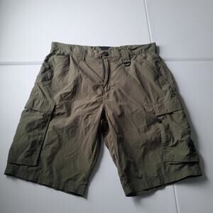 Boy Scouts Of America Shorts Mens Medium Green Cargo Nylon Uniform 11 Inseam